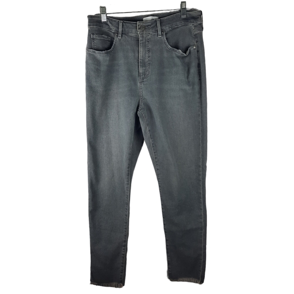 Loft Gray Light Wash Raw Denim Jeans - Picture 2 of 12